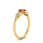 Load image into Gallery viewer, cushion-cut-cluster-orange-sapphire-engagement-ring-in-yellow-gold-FDENS3110CURGSAOR-NL-YG.jpg
