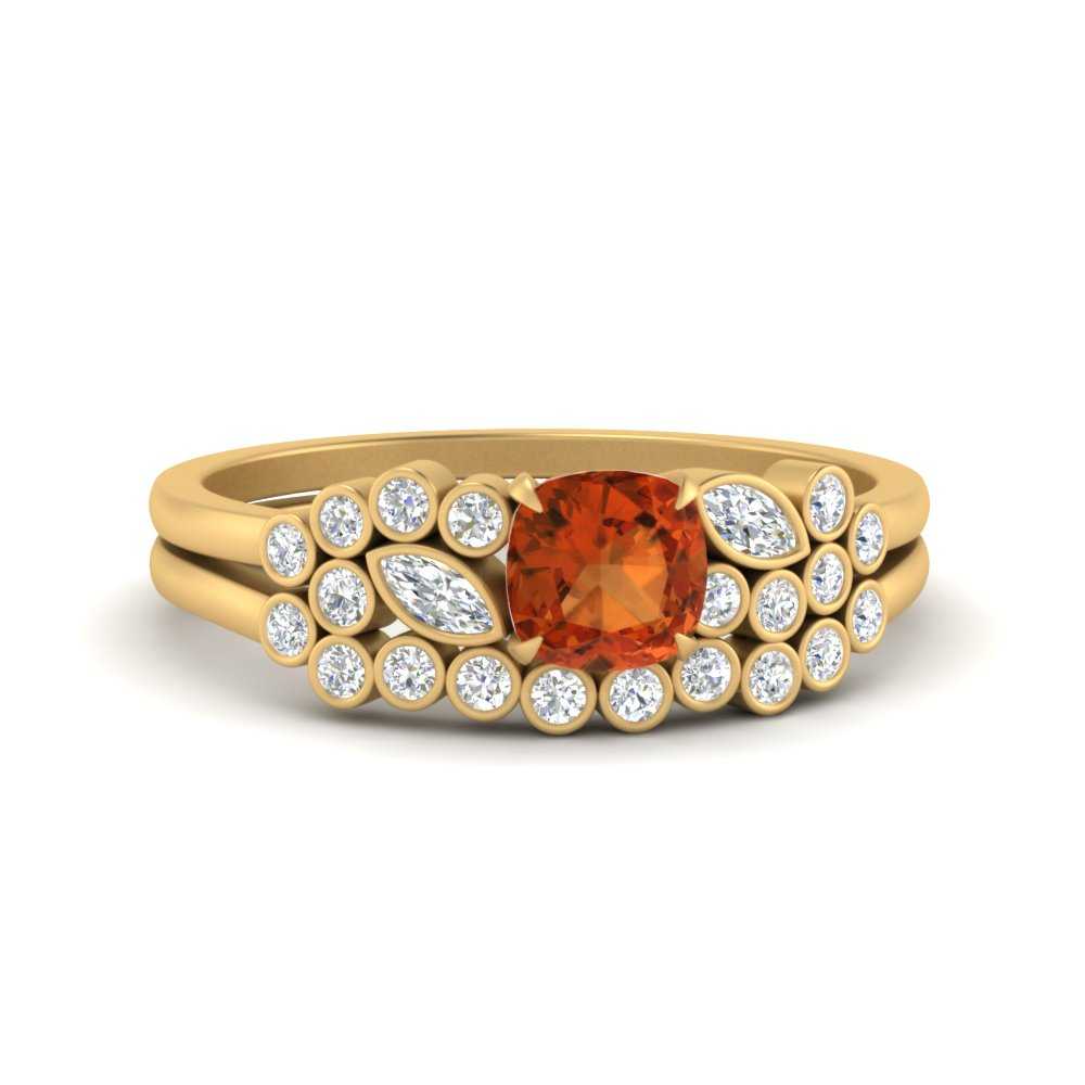 cushion-cut-cluster-orange-sapphire-wedding-ring-set-in-yellow-gold-FDENS3110CUGSAOR-NL-YG.jpg