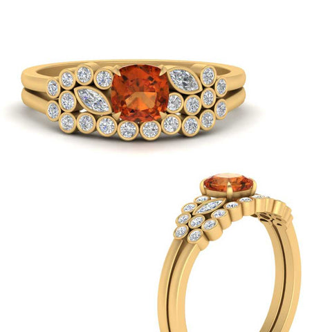 cushion-cut-cluster-orange-sapphire-wedding-ring-set-in-yellow-gold-FDENS3110CUGSAOR-NL-YG.jpg