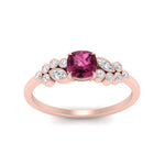 Load image into Gallery viewer, cushion-cut-cluster-pink-sapphire-engagement-ring-in-rose-gold-FDENS3110CURGSADRPI-NL-RG.jpg
