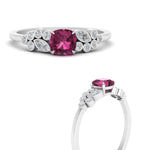 Load image into Gallery viewer, cushion-cut-cluster-pink-sapphire-engagement-ring-in-white-gold-FDENS3110CURGSADRPI-NL-WG.jpg
