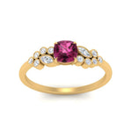 Load image into Gallery viewer, cushion-cut-cluster-pink-sapphire-engagement-ring-in-yellow-gold-FDENS3110CURGSADRPI-NL-YG.jpg
