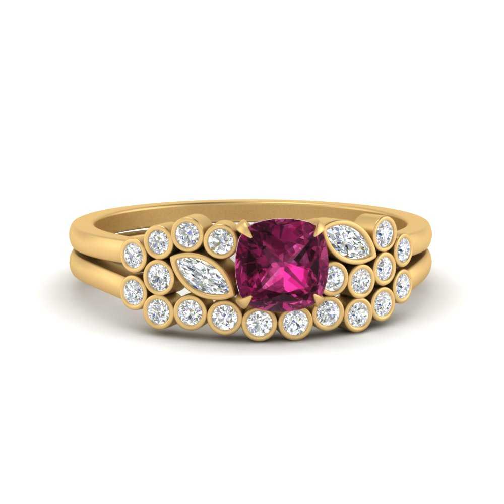 cushion-cut-cluster-pink-sapphire-wedding-ring-set-in-yellow-gold-FDENS3110CUGSADRPI-NL-YG.jpg