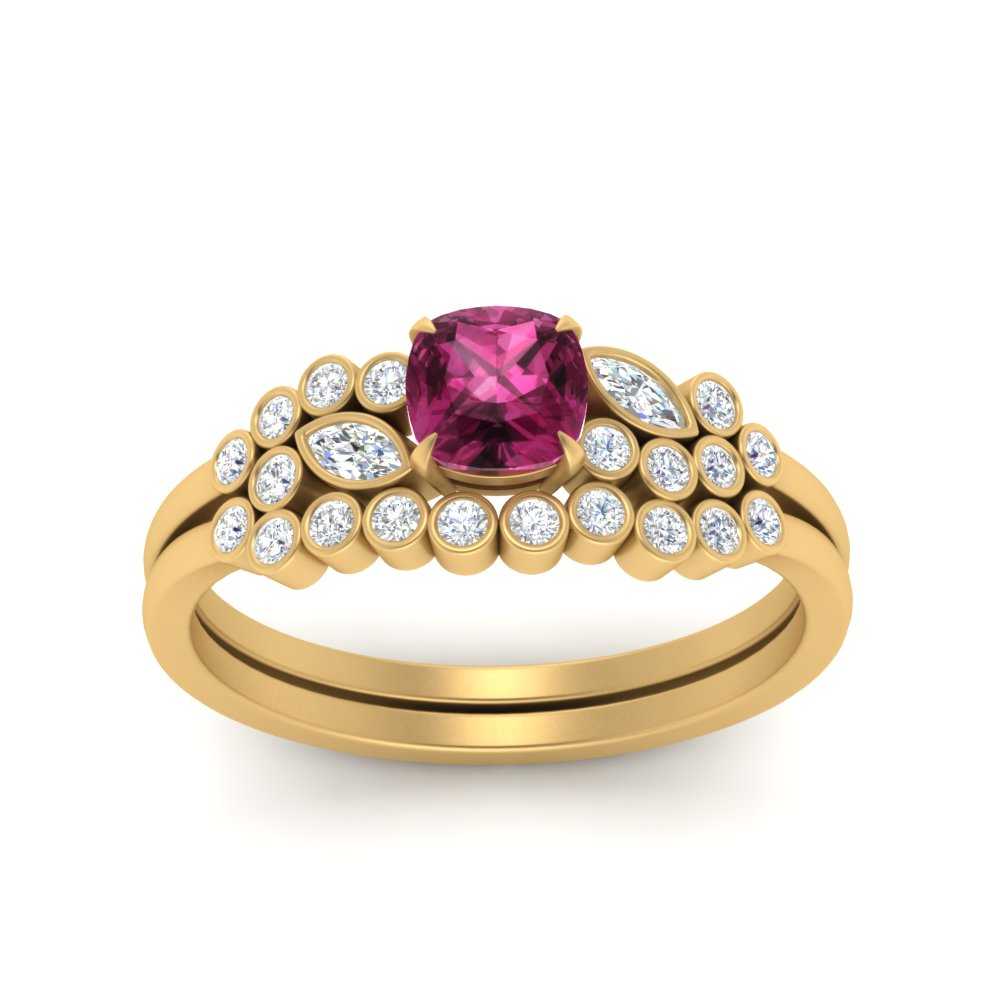 cushion-cut-cluster-pink-sapphire-wedding-ring-set-in-yellow-gold-FDENS3110CUGSADRPI-NL-YG.jpg
