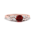 Load image into Gallery viewer, cushion-cut-cluster-ruby-engagement-ring-in-rose-gold-FDENS3110CURGRUDR-NL-RG.jpg
