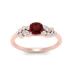 Load image into Gallery viewer, cushion-cut-cluster-ruby-engagement-ring-in-rose-gold-FDENS3110CURGRUDR-NL-RG.jpg
