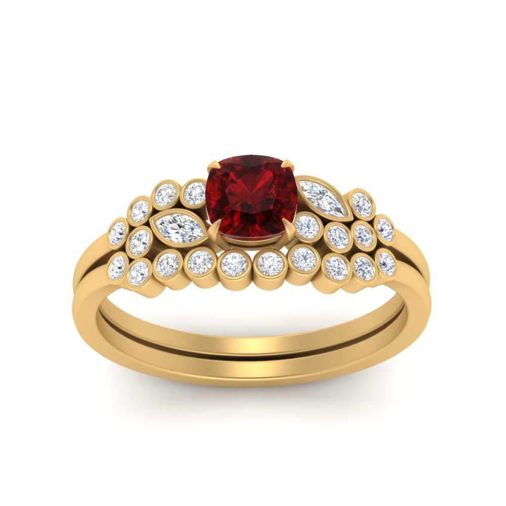 cushion-cut-cluster-ruby-wedding-ring-set-in-yellow-gold-FDENS3110CUGRUDR-NL-YG.jpg