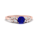 Load image into Gallery viewer, cushion-cut-cluster-sapphire-engagement-ring-in-rose-gold-FDENS3110CURGSABL-NL-RG.jpg
