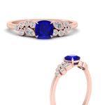 Load image into Gallery viewer, cushion-cut-cluster-sapphire-engagement-ring-in-rose-gold-FDENS3110CURGSABL-NL-RG.jpg
