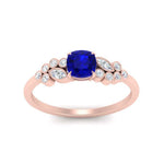 Load image into Gallery viewer, cushion-cut-cluster-sapphire-engagement-ring-in-rose-gold-FDENS3110CURGSABL-NL-RG.jpg
