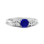 Load image into Gallery viewer, cushion-cut-cluster-sapphire-engagement-ring-in-white-gold-FDENS3110CURGSABL-NL-WG.jpg
