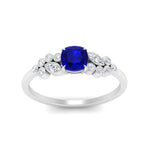 Load image into Gallery viewer, cushion-cut-cluster-sapphire-engagement-ring-in-white-gold-FDENS3110CURGSABL-NL-WG.jpg
