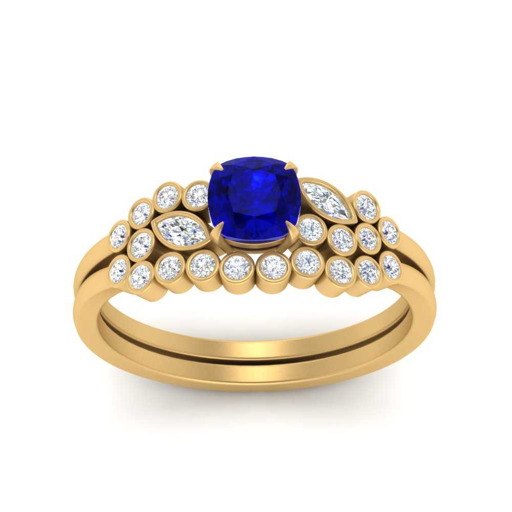 cushion-cut-cluster-sapphire-wedding-ring-set-in-yellow-gold-FDENS3110CUGSABL-NL-YG.jpg