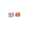 Load image into Gallery viewer, Cushion Diamond Basket Stud Earring