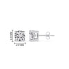 Load image into Gallery viewer, Cushion Diamond Basket Stud Earring