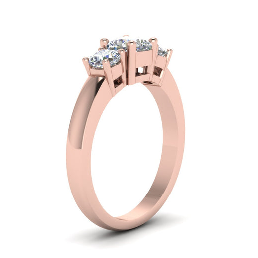 Classic Cushion Cut 3 Stone Ring