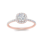 Load image into Gallery viewer, cushion-cut-diamond-halo-petite-engagement-ring-in-rose-gold-FD8523CURANGLE3-NL-RG
