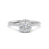 Load image into Gallery viewer, cushion-cut-diamond-halo-petite-engagement-ring-in-white-gold-FD8523CURANGLE3-NL-WG