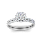 Load image into Gallery viewer, cushion-cut-diamond-halo-wedding-ring-set-in-white-gold-FD8523CU-NL-WG