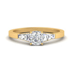 Load image into Gallery viewer, cushion-cut-diamond-ring-with-tapered-baguettes-in-FD10590CURANGLE3-NL-YG

