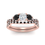 Load image into Gallery viewer, cushion-cut-diamond-twisted-floral-prong-black-diamond-wedding-set-rose-gold-FD10257CUGBLACK-ANGLE5-NL-RG_dc9f679d-6a05-43d7-a88a-dbc04b78b019?v=1756360108