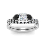 Load image into Gallery viewer, cushion-cut-diamond-twisted-floral-prong-black-diamond-wedding-set-white-gold-FD10257CUGBLACK-ANGLE5-NL-WG_e8a183f1-76e2-41c8-afb8-59f3f4955f84?v=1756360108