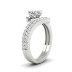 Load image into Gallery viewer, cushion-cut-diamond-wedding-ring-set-in-FDENS3007CU-NL-WG
