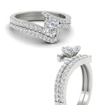 Load image into Gallery viewer, cushion-cut-diamond-wedding-ring-set-in-FDENS3007CU-NL-WG
