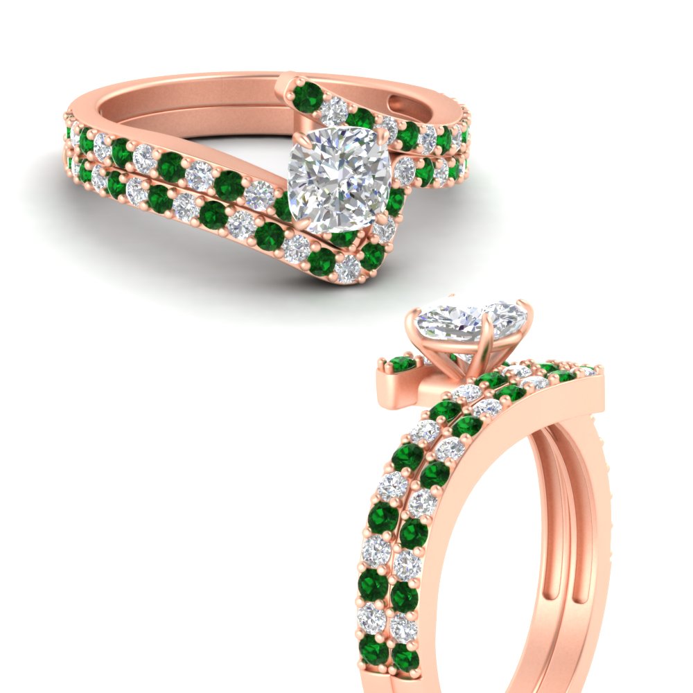 cushion-cut-diamond-wedding-ring-set-with-emerald-in-FDENS3007CUGEMGR-NL-RG