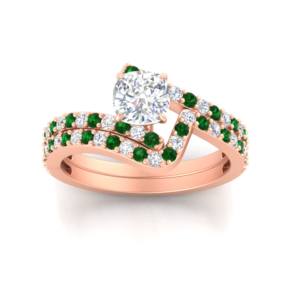cushion-cut-diamond-wedding-ring-set-with-emerald-in-FDENS3007CUGEMGR-NL-RG