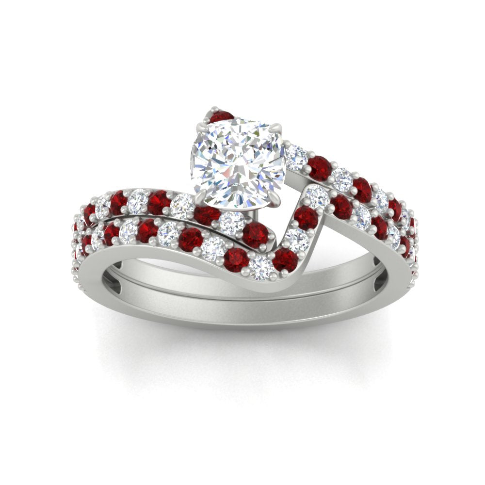 cushion-cut-diamond-wedding-ring-set-with-ruby-in-FDENS3007CUGRUDR-NL-WG