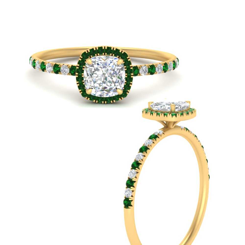 cushion-cut-emerald-halo-petite-engagement-ring-in-yellow-gold-FD8523CURGEMGRANGLE3-NL-YG