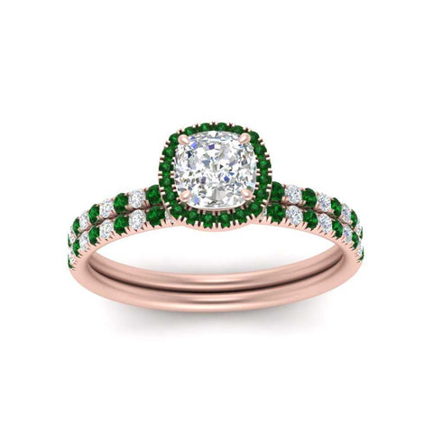 cushion-cut-emerald-halo-wedding-ring-set-in-rose-gold-FD8523CUGEMGR-NL-RG