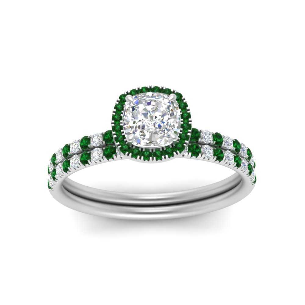 cushion-cut-emerald-halo-wedding-ring-set-in-white-gold-FD8523CUGEMGR-NL-WG