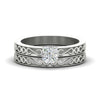 Load image into Gallery viewer, cushion-cut-filigree-single-stone-diamond-wedding-ring-set-in-white-gold-FDENS3289CU-NL-WG.jpg?v=1763371053