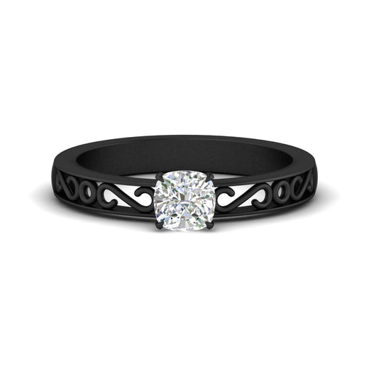 cushion-cut-filigree-single-stone-engagement-ring-in-black-gold-FDENS3289CUR-NL-BG.jpg?v=1763370579