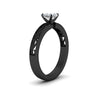 Load image into Gallery viewer, cushion-cut-filigree-single-stone-engagement-ring-in-black-gold-FDENS3289CURANGLE2-NL-BG.jpg?v=1763370579