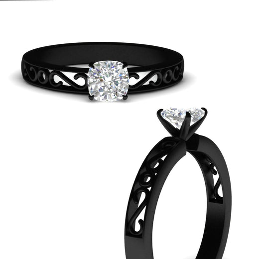 cushion-cut-filigree-single-stone-engagement-ring-in-black-gold-FDENS3289CURANGLE3-NL-BG.jpg?v=1763370580