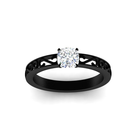 cushion-cut-filigree-single-stone-engagement-ring-in-black-gold-FDENS3289CURANGLE5-NL-BG.jpg?v=1763370579