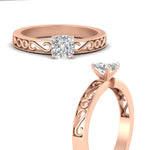 Load image into Gallery viewer, cushion-cut-filigree-single-stone-engagement-ring-in-rose-gold-FDENS3289CURANGLE3-NL-RG.jpg?v=1763370579