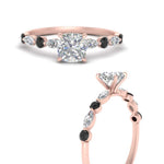 Load image into Gallery viewer, cushion-cut-floating-marquise-accent-black-diamond-engagement-ring-in-rose-gold-FDEWB9398CURGBLACKANGEL3-NL-RG?v=1756366326

