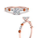 Load image into Gallery viewer, cushion-cut-floating-marquise-accent-orange-sapphire-engagement-ring-in-rose-gold-FDEWB9398CURGSAORANGEL3-NL-RG?v=1756366326
