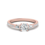 Load image into Gallery viewer, Delicate Antique Pave Cushion Cut Diamond Ring
