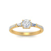 Load image into Gallery viewer, Delicate Antique Pave Cushion Cut Diamond Ring