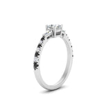 Load image into Gallery viewer, Delicate Antique Pave Cushion Cut Diamond Ring
