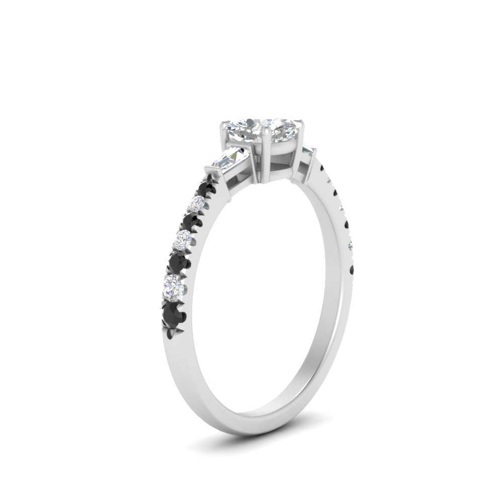 Delicate Antique Pave Cushion Cut Diamond Ring