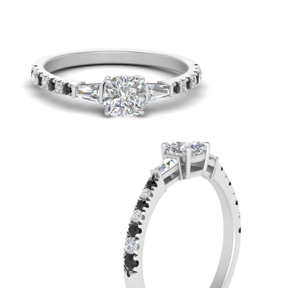 Delicate Antique Pave Cushion Cut Diamond Ring