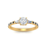 Load image into Gallery viewer, Delicate Antique Pave Cushion Cut Diamond Ring
