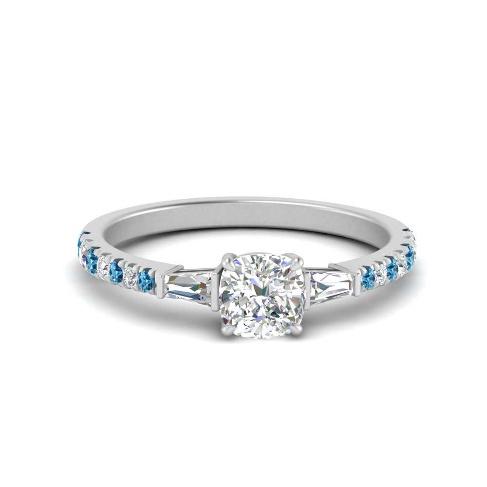 Delicate Antique Pave Cushion Cut Diamond Ring