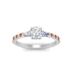 Load image into Gallery viewer, Delicate Antique Pave Cushion Cut Diamond Ring